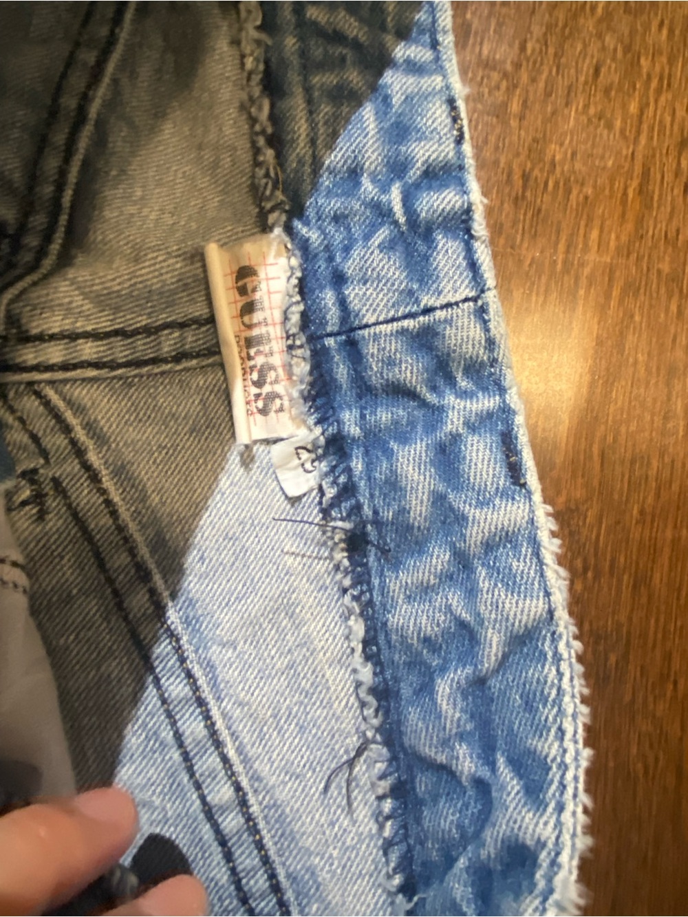 Vintage VTG 90s Guess high waist zip ankle Jeans SZ 24, - Picture 6 of 10